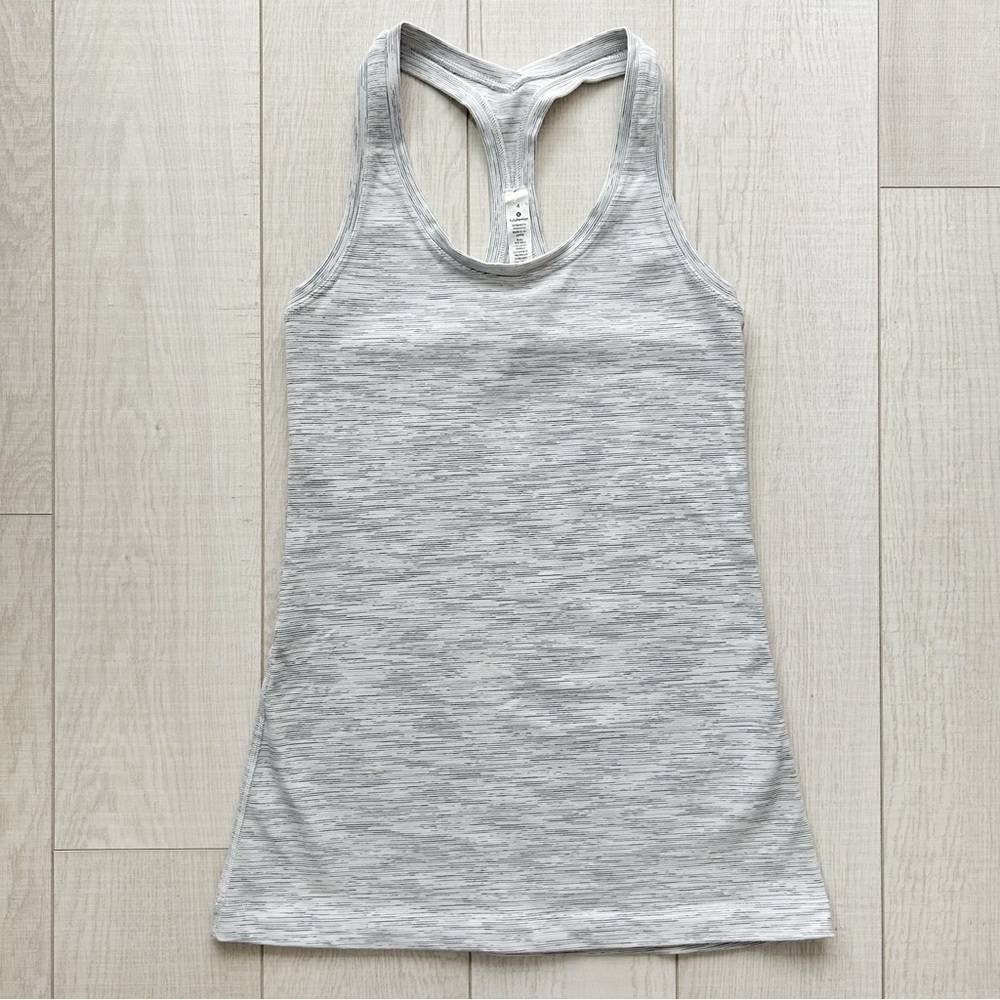 Lululemon light grey workout tank top - Picture 1 of 7